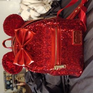 Sequin Minnie Mouse Loungefly